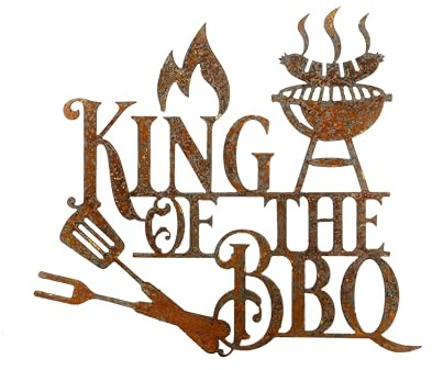 Edelrost Grillschild für Männer, Schild Grill Edelrost, Rostdeko Garten, Grillecke, BBQ, Vatertag, Gartendekoration