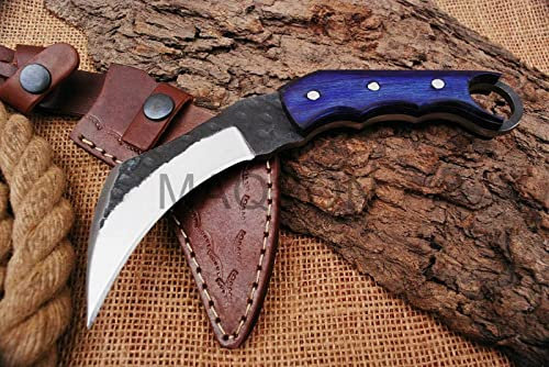 Jagdmesser Karambit Messer Carbon Stahl 1095 Knife 4382