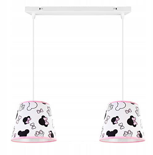 Light-Home Hängelampe - Deckenlampe aus Metall mit Stoff-Lampenschirm - Pendelleuchte