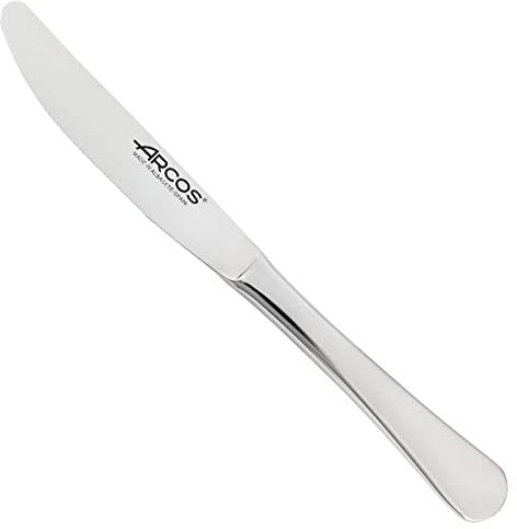 Arcos Serie Lisboa - Cuchillo de postre | Cuchillo Lunch - Monoblock de una pieza en Acero Inoxidable 85 mm - Color Plata