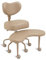 Pipersong Meditation Chair PRO, Home Office Desk Chair, Cross Legged Chair with Lumbar Support and Adjustable Stool, Flexible Design for Fidgety Sitters, Tan