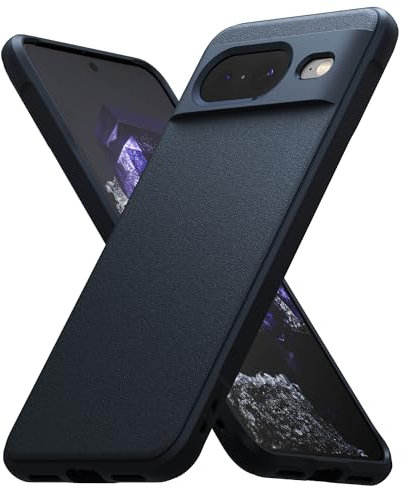 Ringke Coque Compatible avec Google Pixel 8 [Onyx] Antidérapant Antichoc Protection Robuste Flexible Ultra Fine TPU Souple Durable Étui - Navy