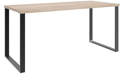 möbelando Schreibtisch >Home Desk< in Eiche Sägerau Nachbildung - 159x75x70cm (BxHxT)