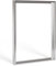 Schattenfugenrahmen mit Schattenfuge Lemgo Rahmen für Keilrahmenbilder und Leinwände 50 X 60cm Silber poliert
