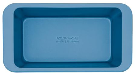KitchenAid 9 x 5-in Nonstick Aluminized Steel Loaf Pan, Dishwasher Safe, Blue Velvet