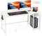 JOISCOPE Scrivania per Computer PC con Porta di Ricarica USB e Type-C, Scrivania Gaming con Ganci e Ripiani, Scrivania Bianca Minimalista, Scrivanie Moderne per Ufficio e Studio, 140x50x75cm, Bianca