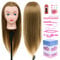 Neverland Beauty & Health 20 100% Synthetic Fiber Hair Training Head Hairdressing Practice Mannequin Manikin with Mannequin Head Stand Hair Styling Braid Accessoires Set(Brown)