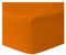 Home Deco - Drap Housse 140x190 cm 100% Coton 57 Fils/cm2 Anthracite (Orange)