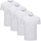 uniplen 4 Pack Plain Crew Neck T-Shirt (L, White (0125))