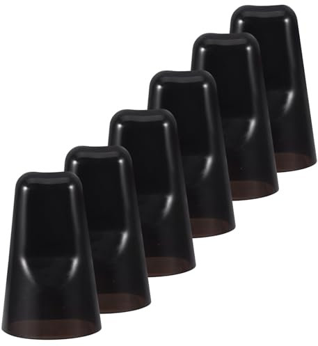 Cabilock 6pcs Wine Pourer Bottle Stopper Leakproof Cap Wine Covers for Bottles for Whiskey and Other Liquor Prevent Spills and Control Flow Rate