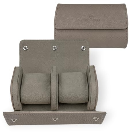 Windrose Reise-Uhrenetui für 2 Uhren Tempora (beige)