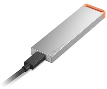 Lenovo 2 TB PS8S USB 3.2 Gen2 Typ-C tragbare SSD-Metalllegierung, bis zu 1050 MB/s Lesen, 1000 MB/s Schreiben