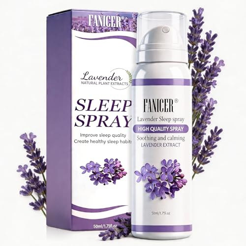 50ml Lavendelspray, Lavendelöl Schlafspray, Kissenspray, Beruhigender Raumduft, Als Kissenspray, Stress Abbauen Und Loslassen, Für Wohnzimmer Und Schlafzimmer Geeignet