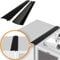 Linda’s Essentials Silicone Stove Gap Covers (2 Pack), Heat Resistant Oven Gap Filler Seals Spaces Between Stovetop and Counter, Easy to Clean (21 Inches, Black)