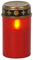 Heitronic LED Grablicht batteriebetrieben (2xR14 nicht enthalten) mit Kerzeneffekt geschlossen