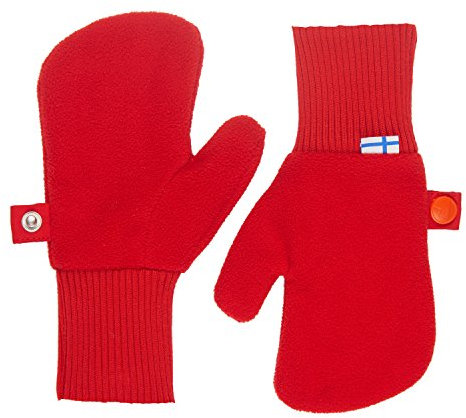 Finkid Nupujussi red rot Kinder Winter Fleece Fäustlinge Handschuhe