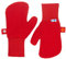Finkid Nupujussi red rot Kinder Winter Fleece Fäustlinge Handschuhe
