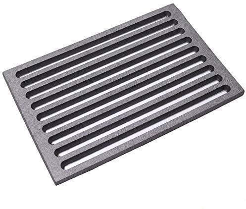 Fonderia Bongiovanni | Griglia in Ghisa | Griglia per Camino | Stufa Pellet | Barbecue Fondello per Cenere | cm 20,5x31,5