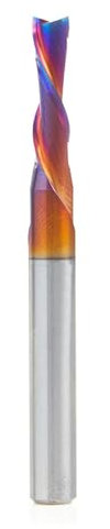 Amana Tool 46211-K SC Spektra Extreme Tool Life Coated Spiral Plunge 5mm Dia x 3/4 CH x 1/4 SHK 2-1/2 Inch Long Down-Cut Router Bit