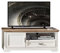 Stella Trading TV-Lowboard in Pinie hell, Artisan Eiche Optik - TV Schrank mit Schublade und viel Stauraum für Ihr Wohnzimmer im Landhausstil - 143 x 54 x 51 cm (B/H/T)