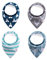Baby Dreieckstuch Lätzchen, Fansu 4er Set Halstücher Multifunctional Saugfähig Weich Spucktuch Baumwolle Druckknopf Kleinkinder Unisex Designs (Lätzchen K)