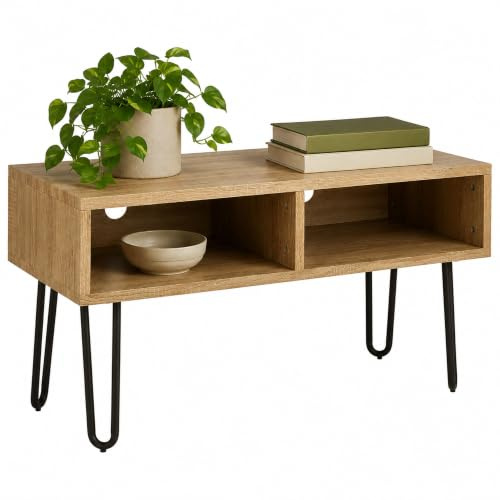 Premier Housewares Media Unit | TV Stand, Storage Compartments