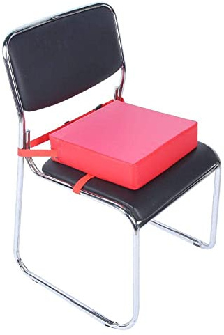 Kinder Sitzkissen Sitzerhöhung Baby Tragbar Sitzkissen Kindersitzkissen Tragbare Sitzerhöhung Kinder Seat Pad mit Riemen(rot)
