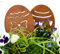 LB H&F Gartenstecker Ostereier Ostern Rost Design Gartendeko (Ostereier 2er Set)