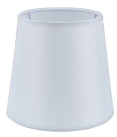 Sinta 16cm/6 Lampenschirme Lampenschrim Stoff Konische E14/E27 Ersatzschirm Klein hängelampe für Kerze Kristall Kronleuchter Candle Light Wand Licht Tischleuchte,Weiss