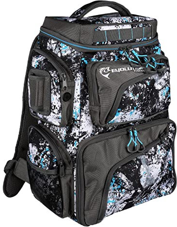 Evolution Outdoor Tackle Rucksack - gepolsterter Griff, Blau, Schwarz, Grau, Weiß, 3600