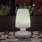MiniSun | Contemporary Petite IP44 Rated Outdoor White Mushroom Table Lamp | Table Lamps, Home Décor & Improvement Essential | Integrated Rechargeable RGB LED | Colour Changing