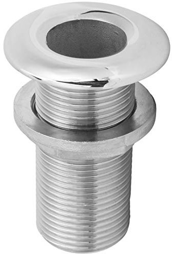 Buachois Connettore per Raccordo Passante Marino per Scafo in Acciaio Inox 316 Scarico dell'Acqua Raccordo Universale per valvola idraulica per Barche, Yacht, Marine(3/4in)