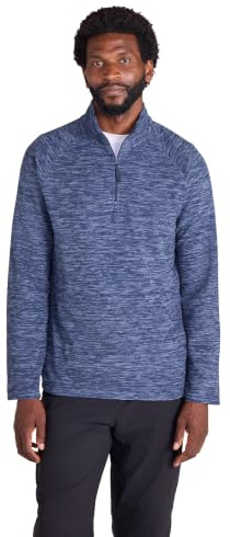 Mountain Warehouse Snowdon Herren-Fleece-Pullover - warme, leichte Fleecejacke mit Reißverschluss, zum Wandern, im Winter oder Outdoor Marine 4X-Large