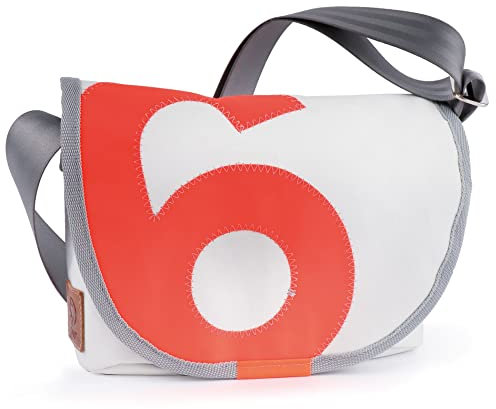 360° Perle Handtasche Damen Schultertasche Umhängetasche, weiss, Zahl oraange 2303