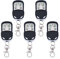 Lot de 5 télécommandes - 433 MHz - Ouvre-porte électrique à clonage pour portail coulissant automatique - Ouvre-porte de garage