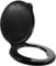 Portable Bucket Toilet Seat with Cover for Outdoor Camping and Hiking - Easy to Clean and Carry - Black Pp Material - Ideal for Emergencies and Home Use
