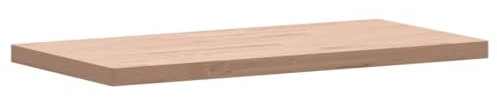 Gecheer Piano Bagno 100x50x4 cm, Legno Massello di Faggio, 1 Ripiano, Scaffale per il Bagno, Tavolino, Multiuso