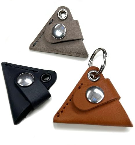 AMAYA Halsbandtasche aus Leder für Hundemarke Dreieck, Steuermarke, Tassomarke | Handmade by Manufactica®