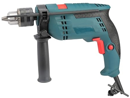 Victeche - Impact Drill with 1/2 Inch Cable, 9 Amp Power Tool 1050 W, 0-3000 RPM and 0-4500 BPM for Concrete, Brick, Masonry, Drill Chuck with Key Including