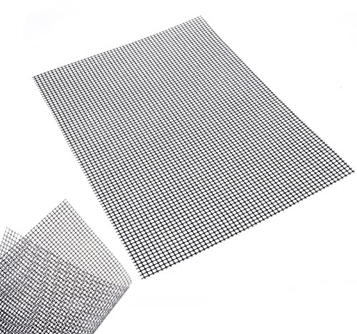 Sghtil Maille de gril antiadhésive,Feuille de barbecue antiadhésive | Tapis de cuisson robustes et réutilisables résistants à la chaleur, 13 x 13 po, faciles à nettoyer, fonctionnent sur le charbon de