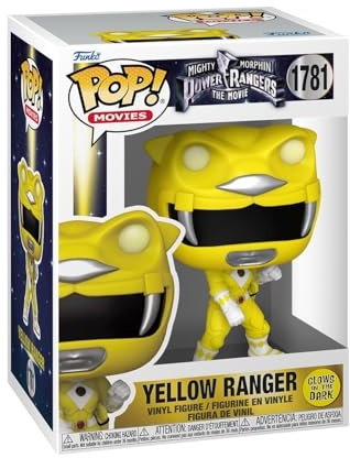 Funko POP! Movies: Mighty Morphin Power Rangers - Yellow Ranger | Offizielles Superheroes Merch - Vinyl Sammelfigur als Regal Deko - Geschenkidee zum Geburtstag für Fans und Sammler