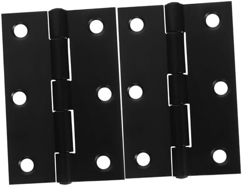 BELLIFFY 2pièces Lot De Charnières De Porte Métalliques Robustes Pour Entrée Et Terrasse Charnières De Porte Noires Et Pour