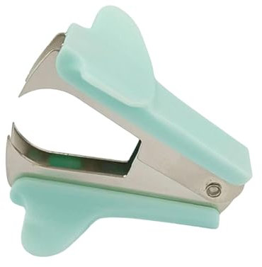 perfk Heftklammerentferner, Bürobedarf für Zuhause, Büro, Schule, leicht, kompakt, Mini, Heftklammerzieher, Heftklammerentfernungswerkzeug, GrÜn