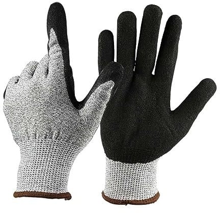 WOONEKY Anti-cut Gloves Chemical Resistant Waterproof Machine Washable Protective Gloves for Mandolin Slicing