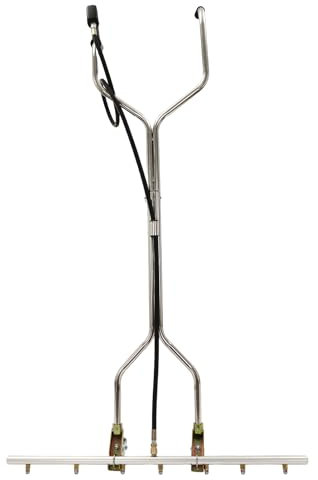 Scopa ad acqua per idropulitrice ad alta pressione, con 7 ugelli per vialetti in cemento, passerelle, terrazze, tetti, argento, 100 x 160 cm