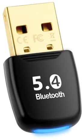 USB Bluetooth Adapter PC 5.4 Bluetooth Dongle PC Bluetooth Stick für PC Bluetooth Adapter USB Stick Bluetooth-Adapter Bluetooth Adapter für Win 8.1/10/11/7