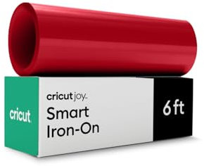 Cricut Smart Iron on, Red - 5.5 in x 6 ft Bulk (1)