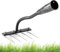 Garden rastrello, diserbante, rastrello da giardino, scarificatore, rastrello da giardino, zappa per erbacce, dispositivo di rimozione delle erbacce, 5/6 denti Rake rimozione delle erbacce, attrezzi