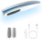 SilkaFeed Mühelos Glatte und Gepflegte Füße, Elektrischer Hornhautentferner 2 Schleifköpfe (fein & grob), USB-aufladbar, kabellos für Damen & Herren Zuhause (Blau)