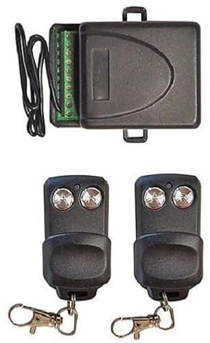Kit Automazione Universale WEB Ricevitore 433 MHz + 2 Telecomandi – 2 Canali 12-24V AC/DC – Ricevitore + 2 Telecomandi 2 Canali – Compatibile Cancello, Serranda, Luci